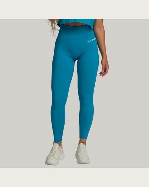 GymBeam Dámske legíny High-waist Limitless Aquamarine MM