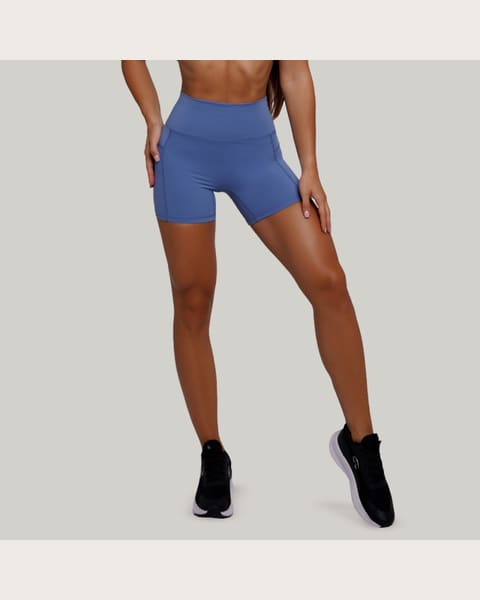 GymBeam Dámske šortky FIT Steel Blue XXLXXL