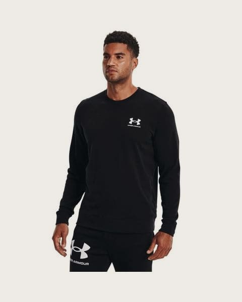 Under Armour Mikina Rival Terry LC Crew Black XXLXXL