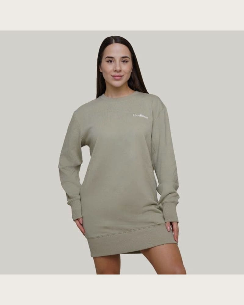 GymBeam Dámska mikina Agile Longline Sage XSXS