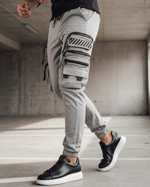 Nadčasové šedé joggery