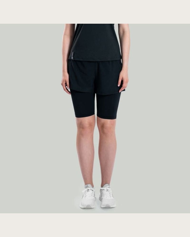STRIX Dámske šortky 2in1 ULTRA Black XSXS