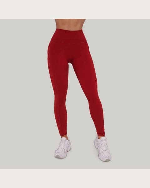 GymBeam Dámske legíny Ignite Dark Red MM