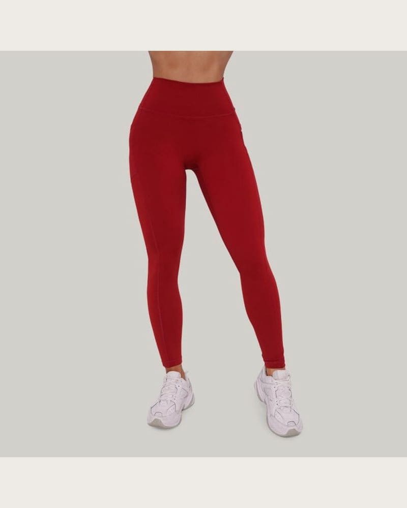 GymBeam Dámske legíny Ignite Dark Red MM