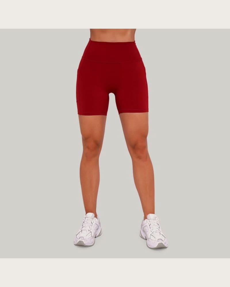 GymBeam Dámske šortky Ignite Dark Red SS