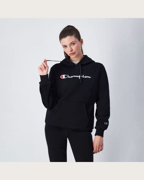 Champion Dámska mikina Big Logo Slim Fit Black LL