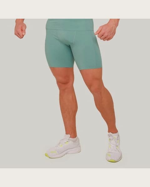 GymBeam Kompresné šortky High Blue XXL