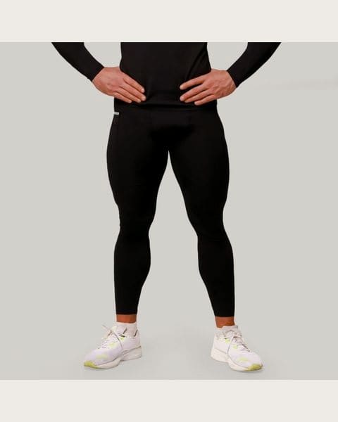 GymBeam Kompresné legíny Mid Black M