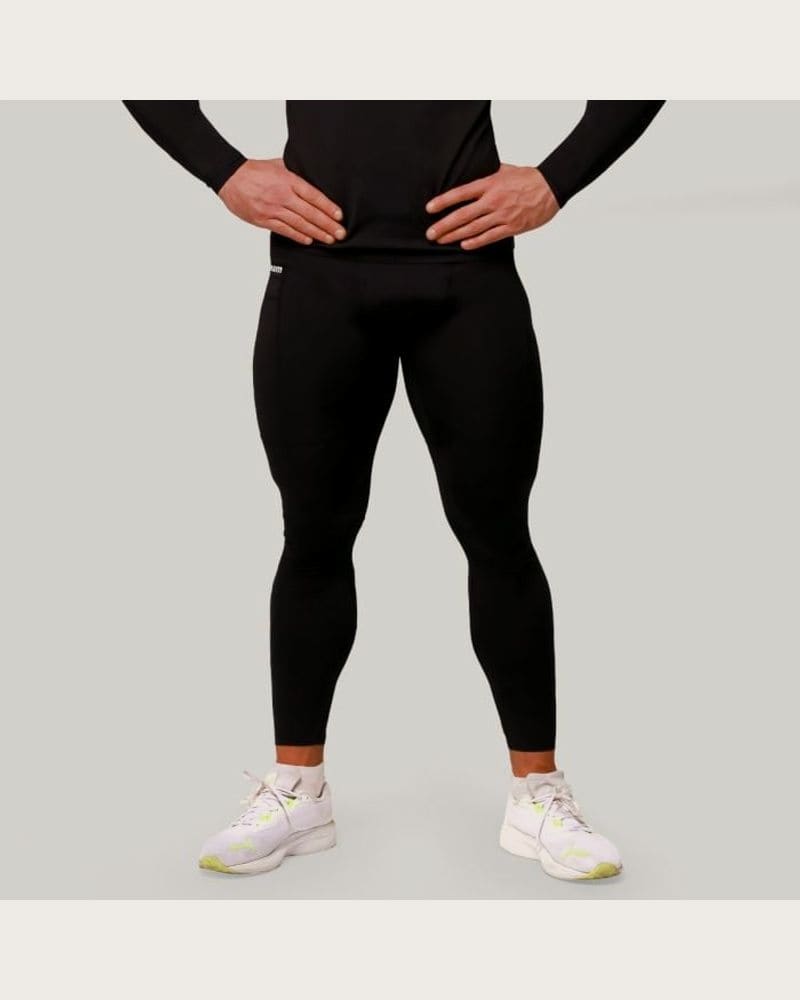 GymBeam Kompresné legíny Mid Black M