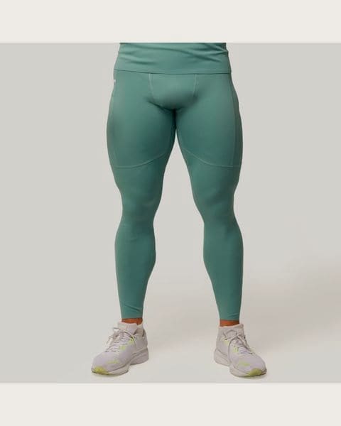 GymBeam Kompresné legíny Mid Blue M