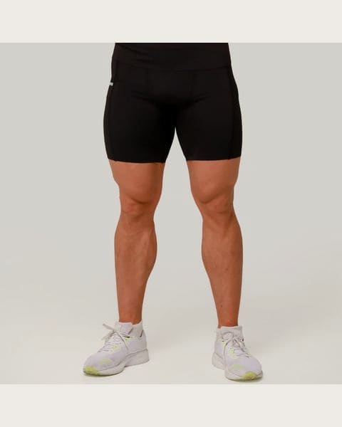 GymBeam Kompresné šortky Mid Black M