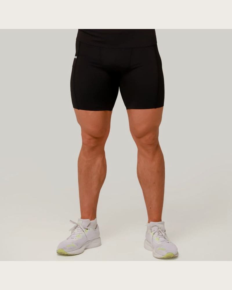 GymBeam Kompresné šortky Mid Black M