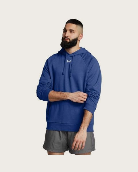 Under Armour Mikina UA Rival Fleece Hoodie Blue LL