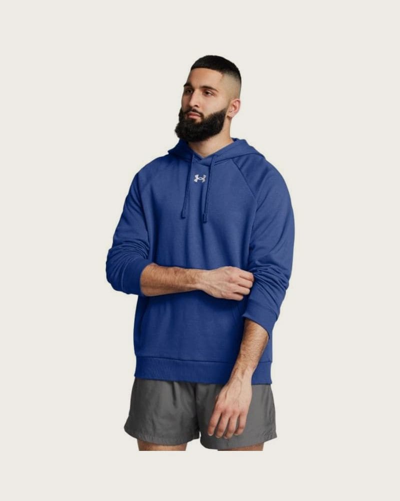 Under Armour Mikina UA Rival Fleece Hoodie Blue LL