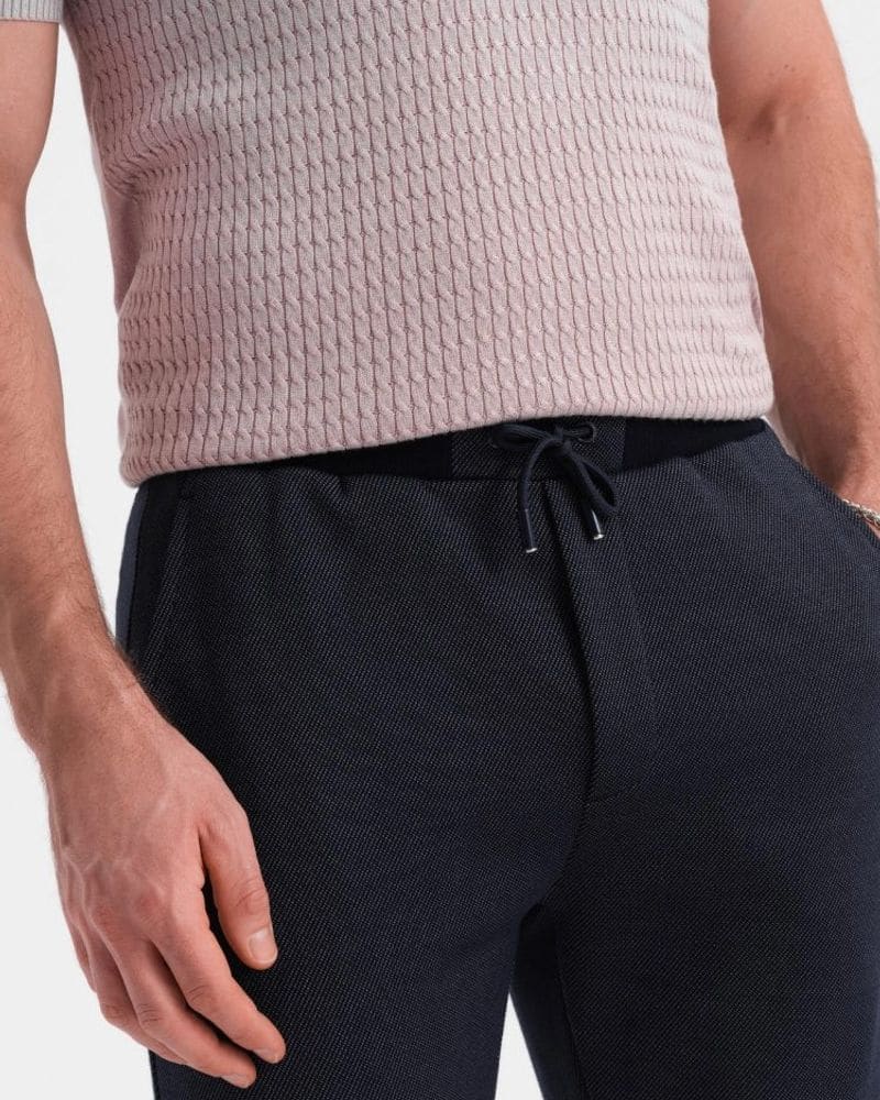 Granátové chinos kraťasy – fotka 5