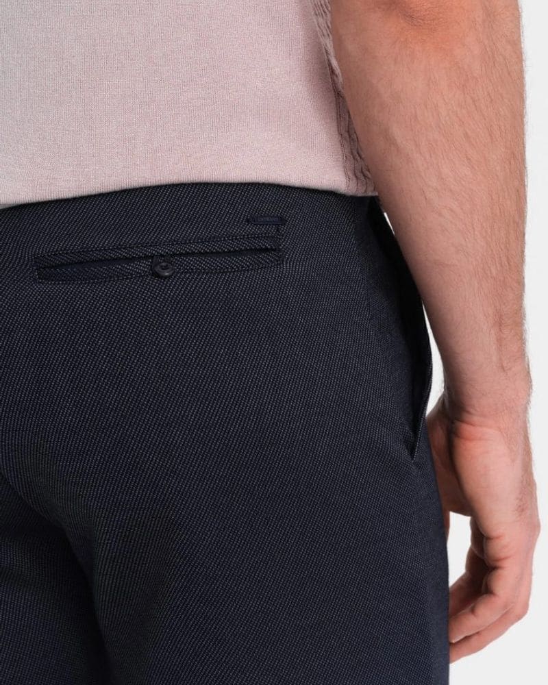 Granátové chinos kraťasy – fotka 6