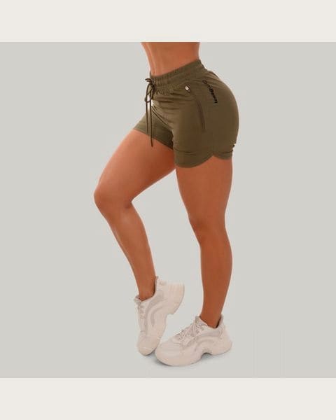 GymBeam Dámske šortky TRN olive MM
