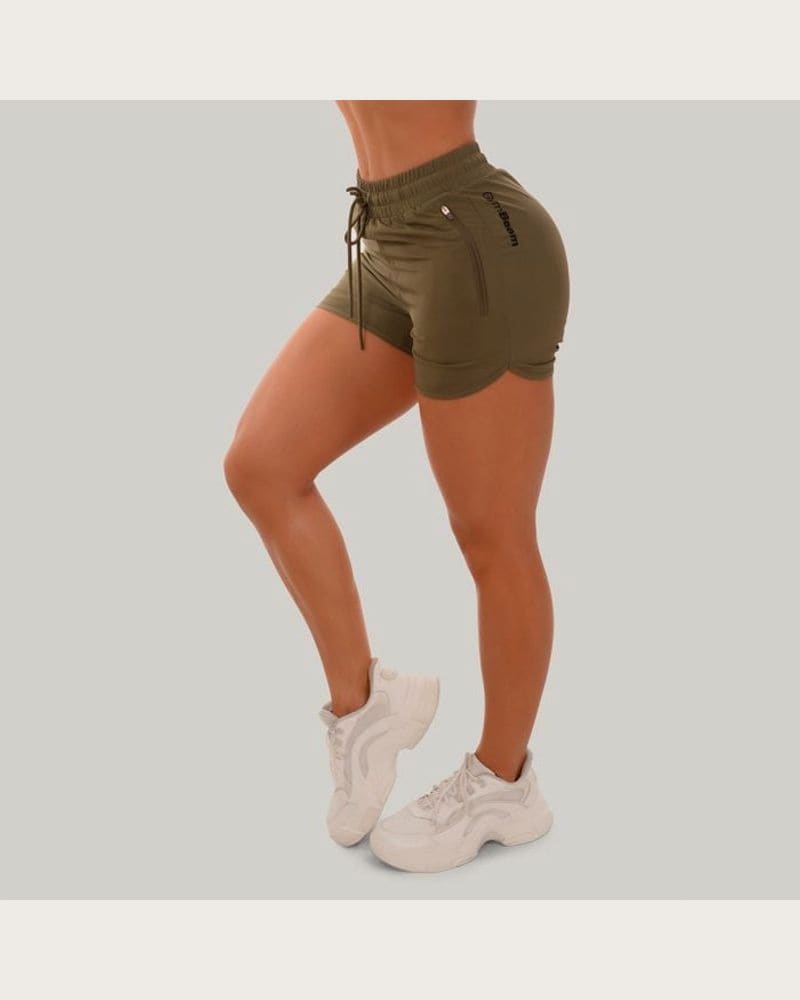 GymBeam Dámske šortky TRN olive MM