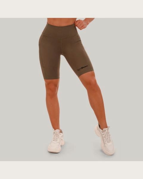 GymBeam Dámske šortky Biker olive XSXS