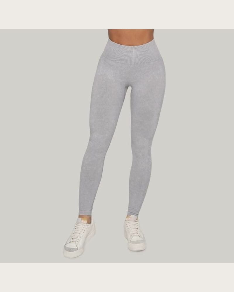 GymBeam Dámske bezšvové legíny Lift Grey M