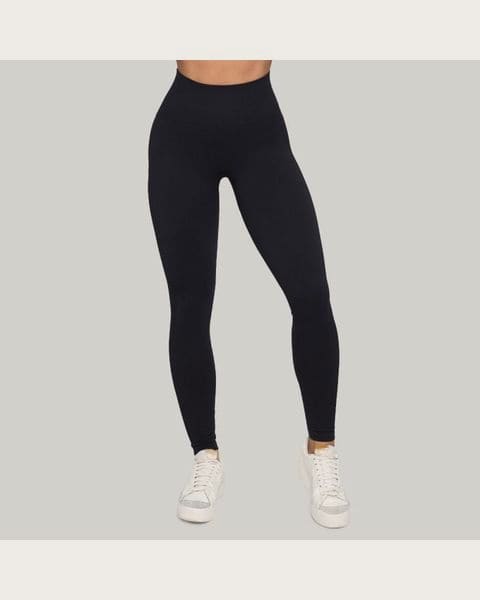 GymBeam Dámske bezšvové legíny Lift Black S
