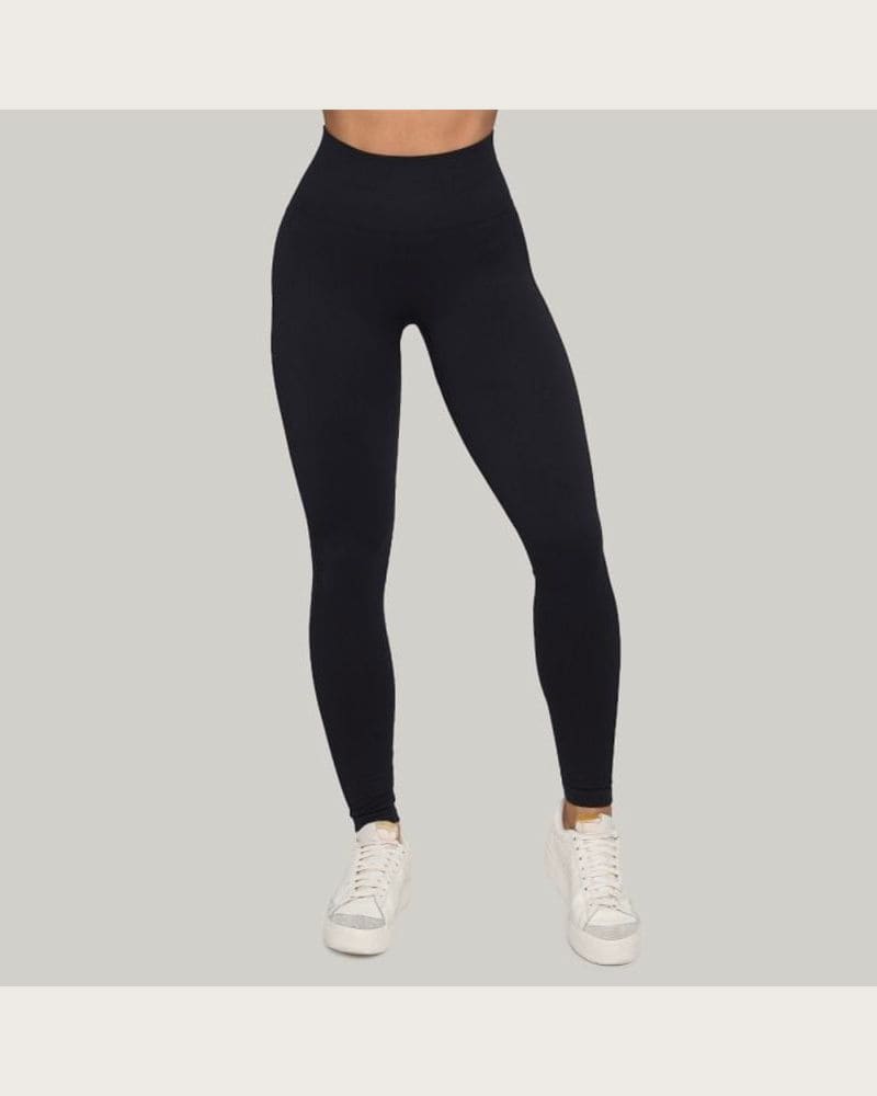 GymBeam Dámske bezšvové legíny Lift Black S