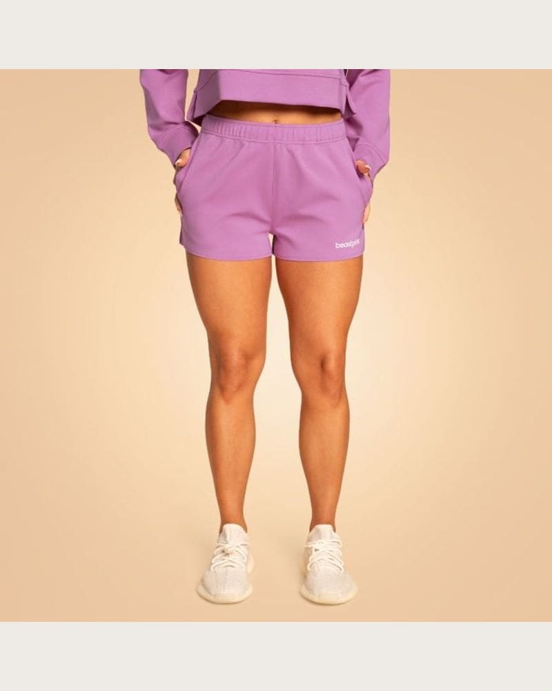 BeastPink Dámske teplákové šortky Grace Purple XS
