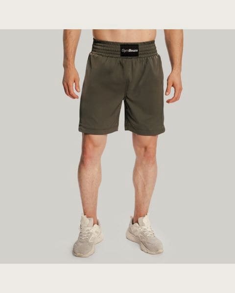 GymBeam Šortky Boxing Combat Olive Grey XXL
