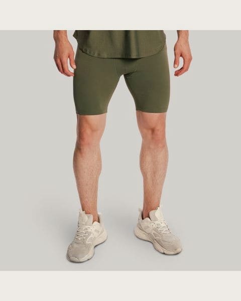 GymBeam Pánske šortky Combat Olive Grey S
