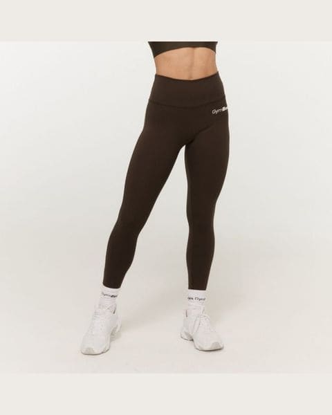 GymBeam Dámske legíny High-waist Limitless Espresso XS