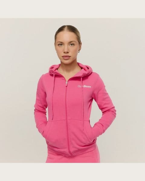 GymBeam Dámska mikina so zipsom Limitless Dragonfruit L