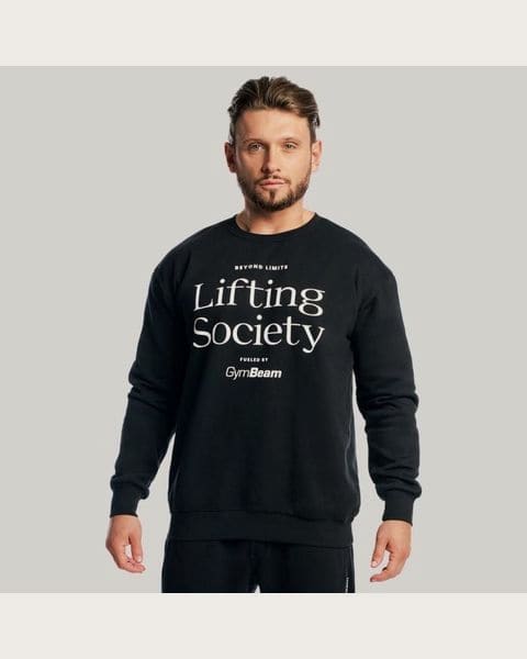 GymBeam Mikina Lifting Society Black S
