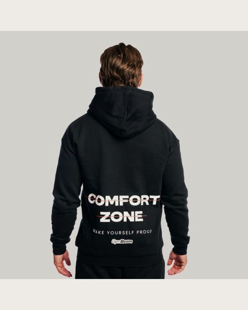 GymBeam Mikina so zipsom Zone Black S