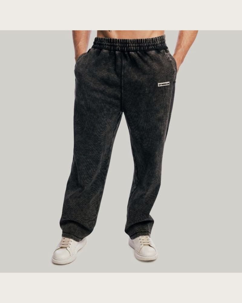 GymBeam Tepláky Aura Washed Black S