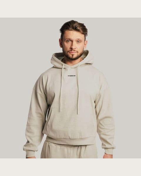 GymBeam Mikina Aura Hoodie Grey XL