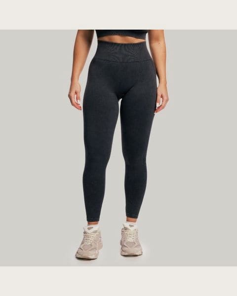 GymBeam Dámske bezšvové legíny Lift Graphite XS