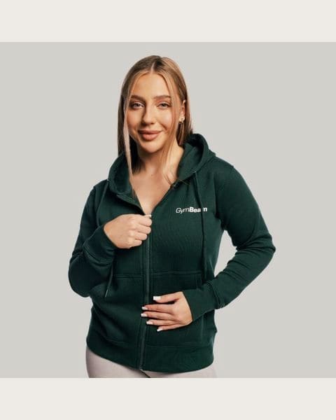 GymBeam Dámska Mikina Zipper Hoodie Pine XS