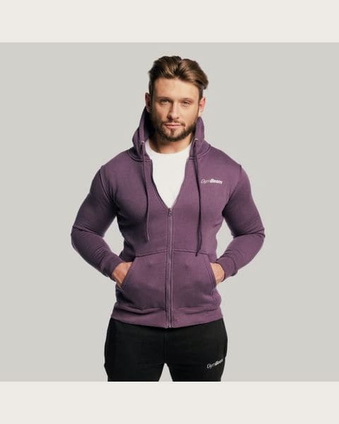 GymBeam Mikina Zipper Hoodie Obsidian S