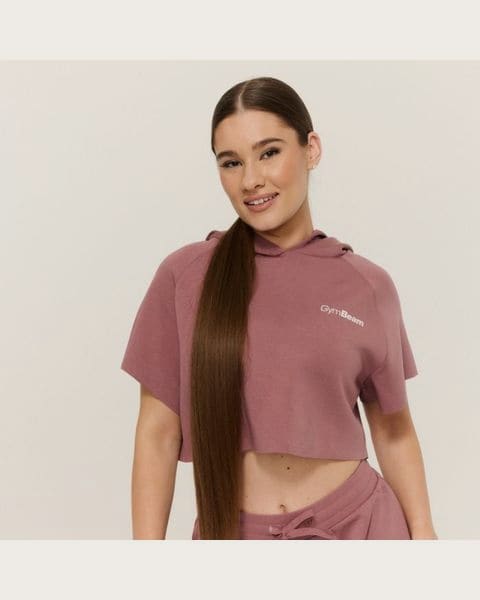 GymBeam Dámska mikina Cropped Relay Haze XS
