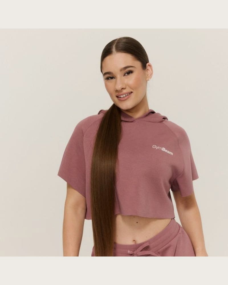 GymBeam Dámska mikina Cropped Relay Haze XS