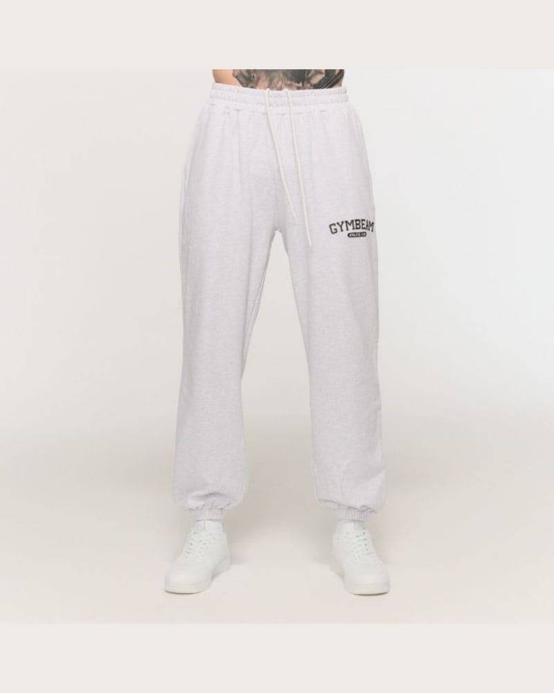 GymBeam Tepláky Varsity Grey XXXL