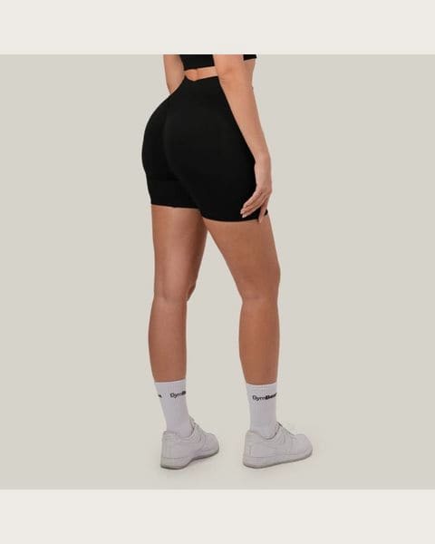 GymBeam Dámske bezšvové šortky NEO Black XS