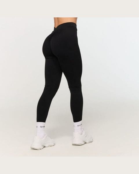 GymBeam Dámske V-back legíny Fierce Black XS