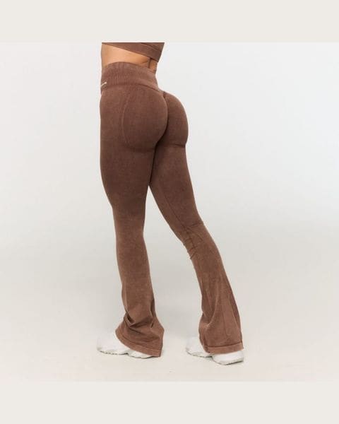 GymBeam Dámske bezšvové nohavice Fierce Brown XS
