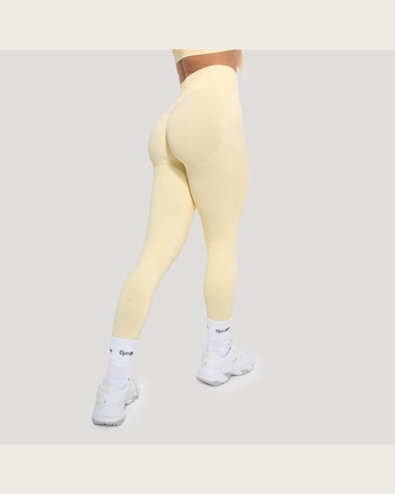 GymBeam Dámske Legíny Luma Butter Yellow- GymBeam M