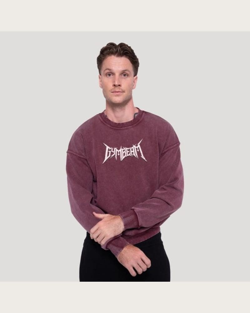 GymBeam Mikina Spike Burgundy S