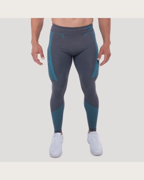 GymBeam Bezšvové legíny OG1 Grey/Blue S