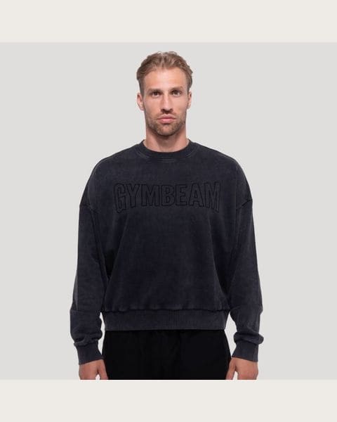 GymBeam Mikina Persistence Washed Black S
