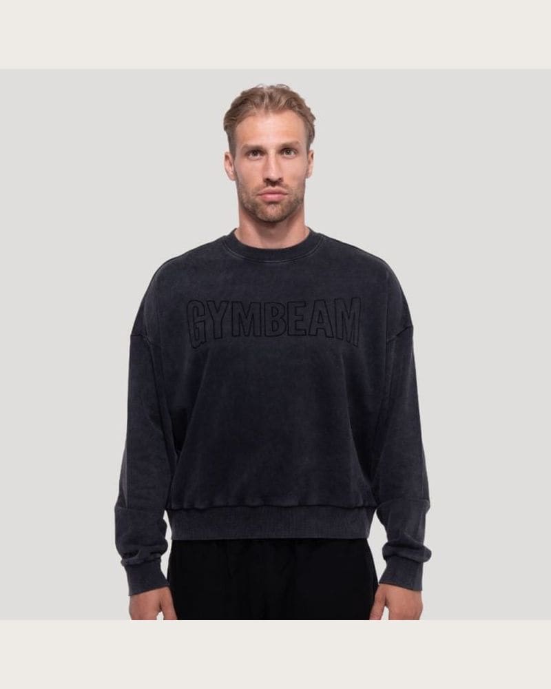 GymBeam Mikina Persistence Washed Black S