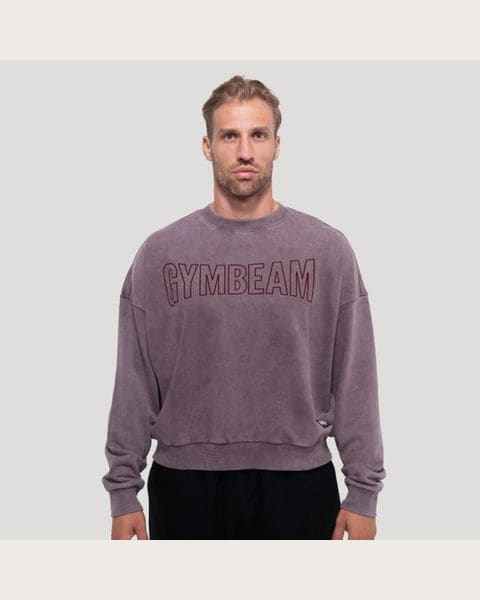 GymBeam Mikina Persistence Washed Brown L